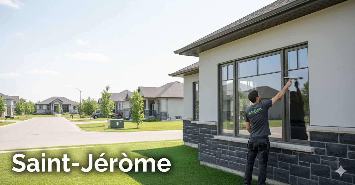 Service de lavage de vitres résidentiel à Saint-Jérôme